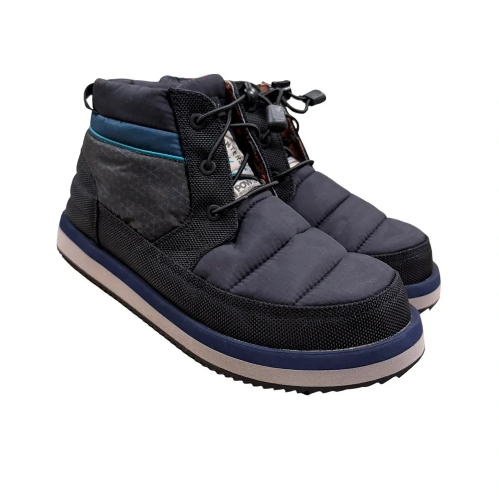SANUK Puffy Chiller Mid SL Boots Black Size 8 Women's (USA)